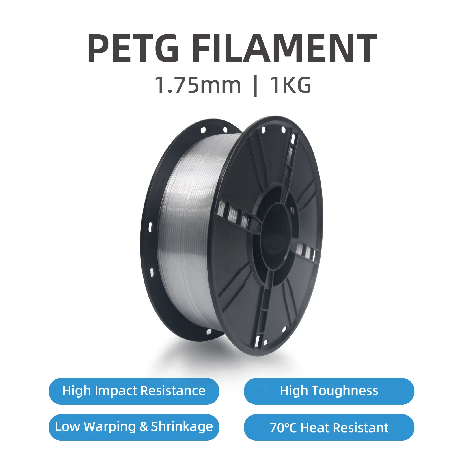 뉴마스3dp 울트라 클리어 PETG 3D 프린터 필라멘트 1.75mm/2.85mm 초정밀 투명 FDM 3D 프린터 소재 1kg/롤
