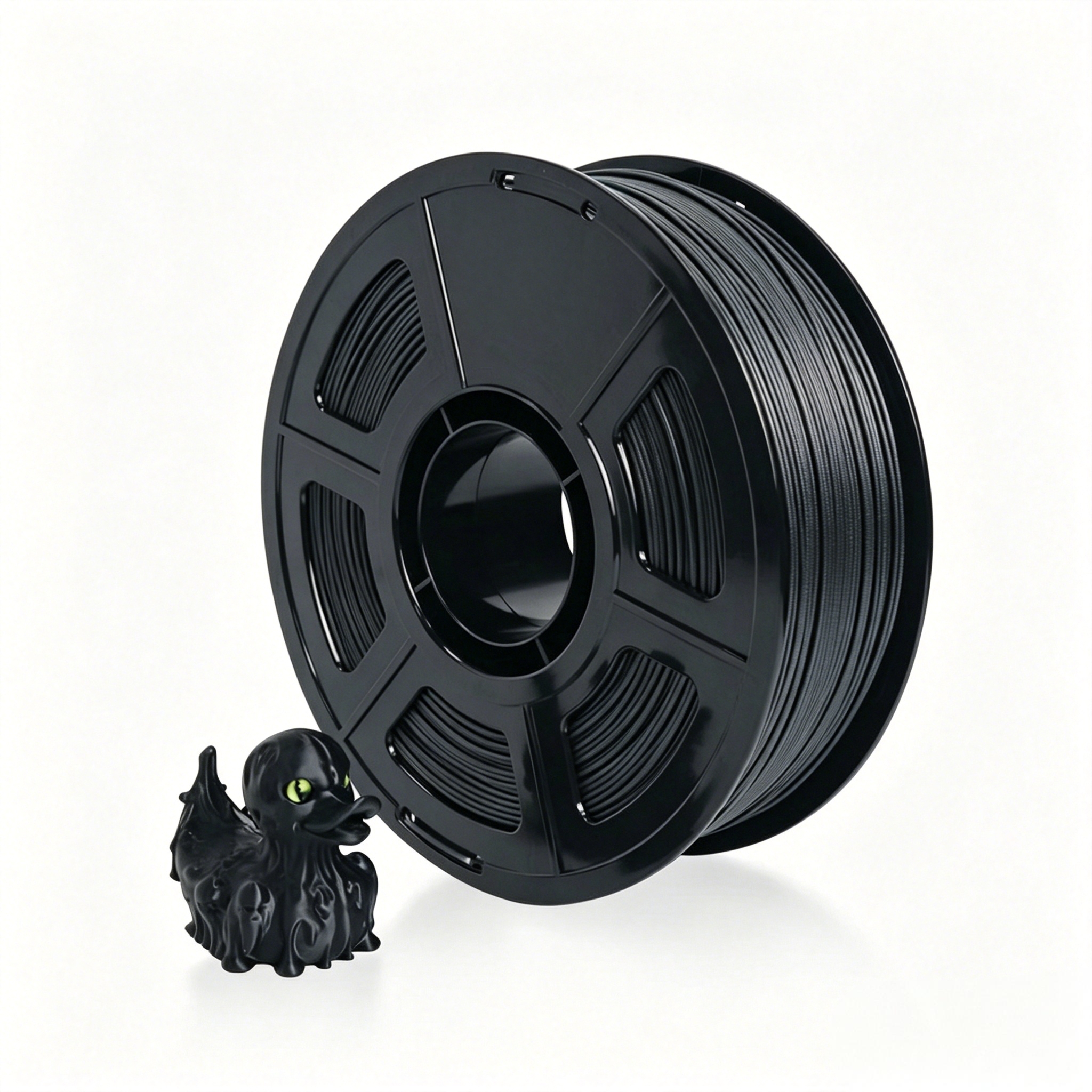 고강도 1.75mm ABS CF 필라멘트, 내마모성 탄소섬유 강화 3D 프린팅 필라멘트, FDM 3D 프린터용 블랙