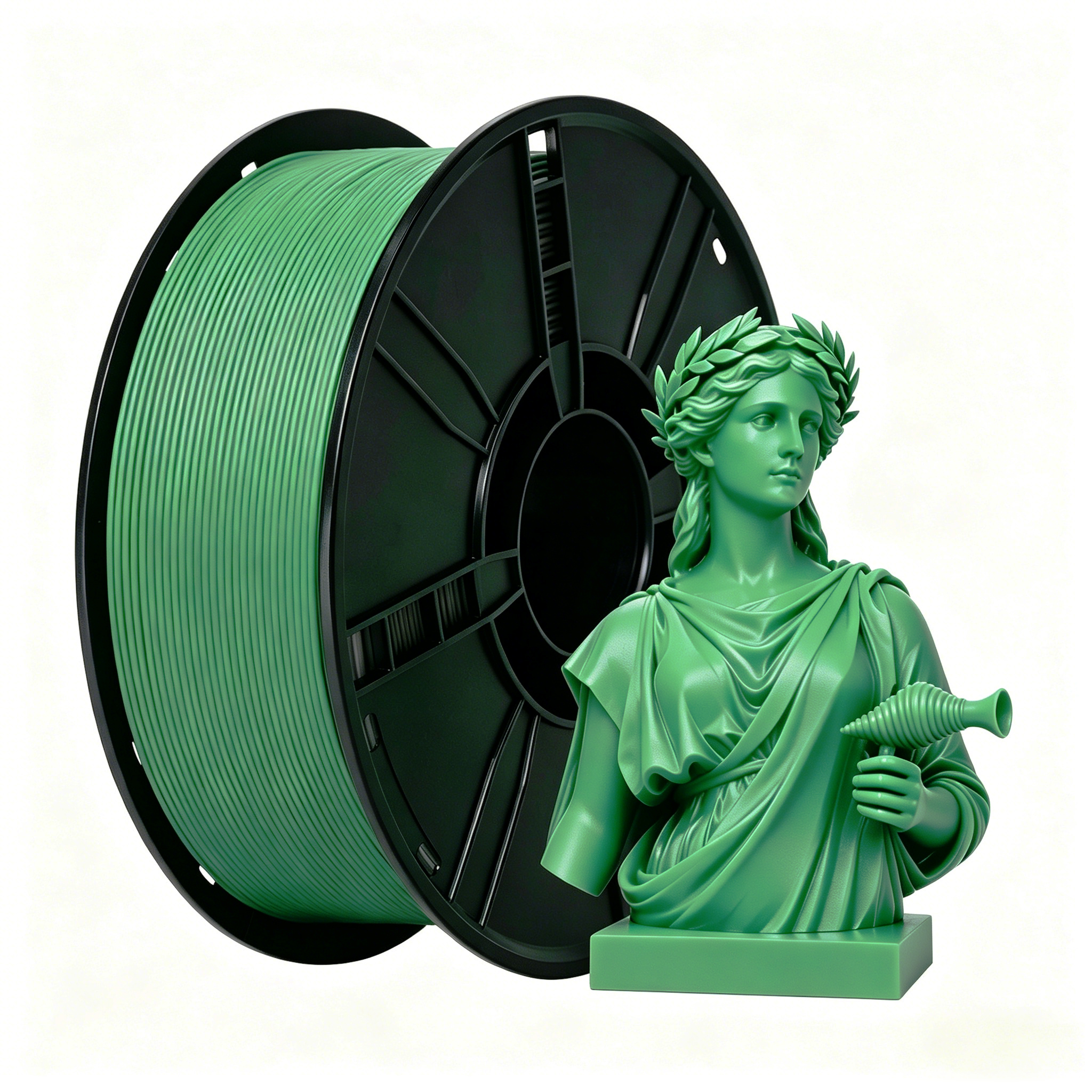 뉴마스3DP PLA 매트 필라멘트 1.75mm 1kg, 눈부심 없는 매트 표면, FDM 3D 프린터용 재료, 층 선명도 낮음, 인쇄 온도 190–225°C