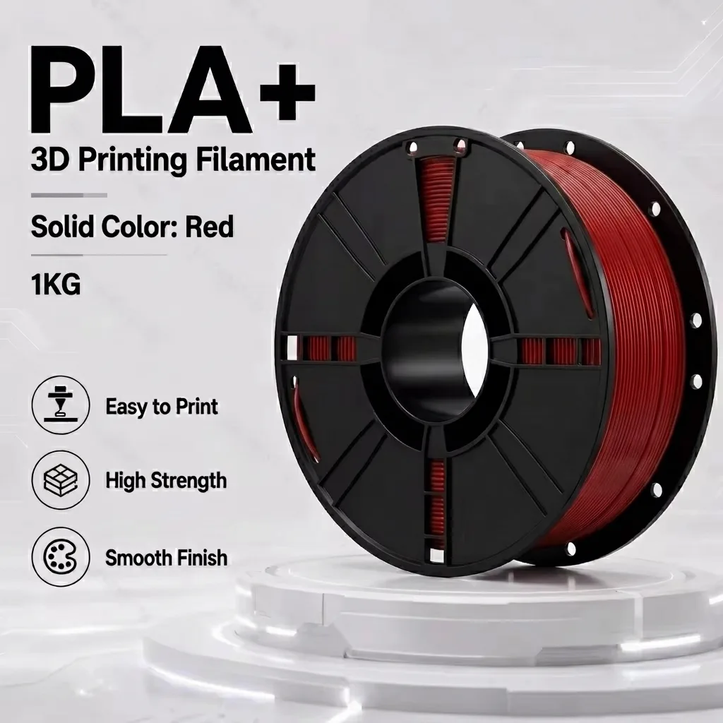高品質PLA+フィラメント（3Dプリンター用）：優れた層間接着性と低反り性能
