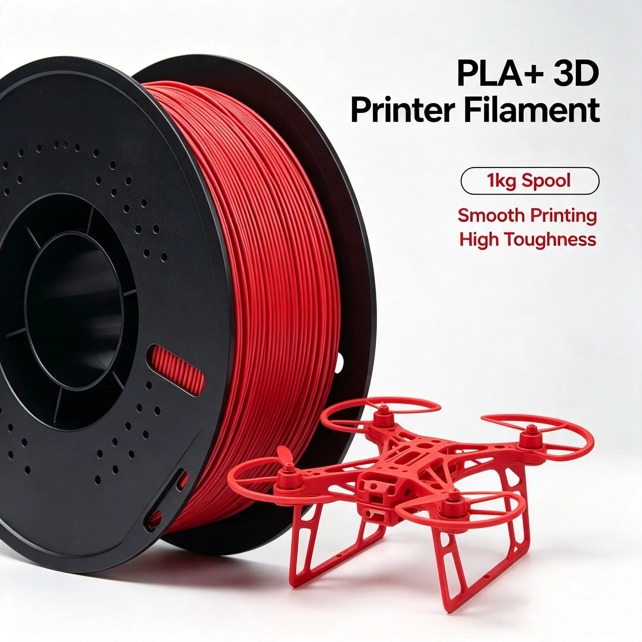 Filament PLA+ Pro o średnicy 1,75 mm w atrakcyjnej cenie fabrycznej, szybki, kolorowy i wysokiej jakości, szpulka na filament do wszystkich typów drukarek 3D