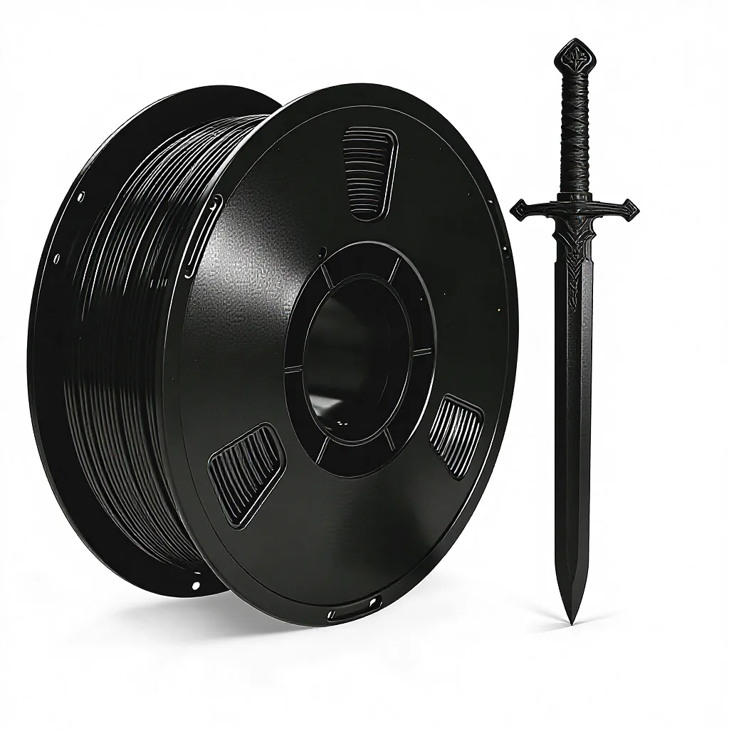 Nowy filament ASA marki NORAY do drukarek 3D, średnica: 1,75 mm / 2,85 mm / 3,5 mm, 1 kg, czarny, odporny na warunki atmosferyczne, przeznaczony do zewnętrznych elementów funkcyjnych, pręty, temperatura druku: 230–250 °C
