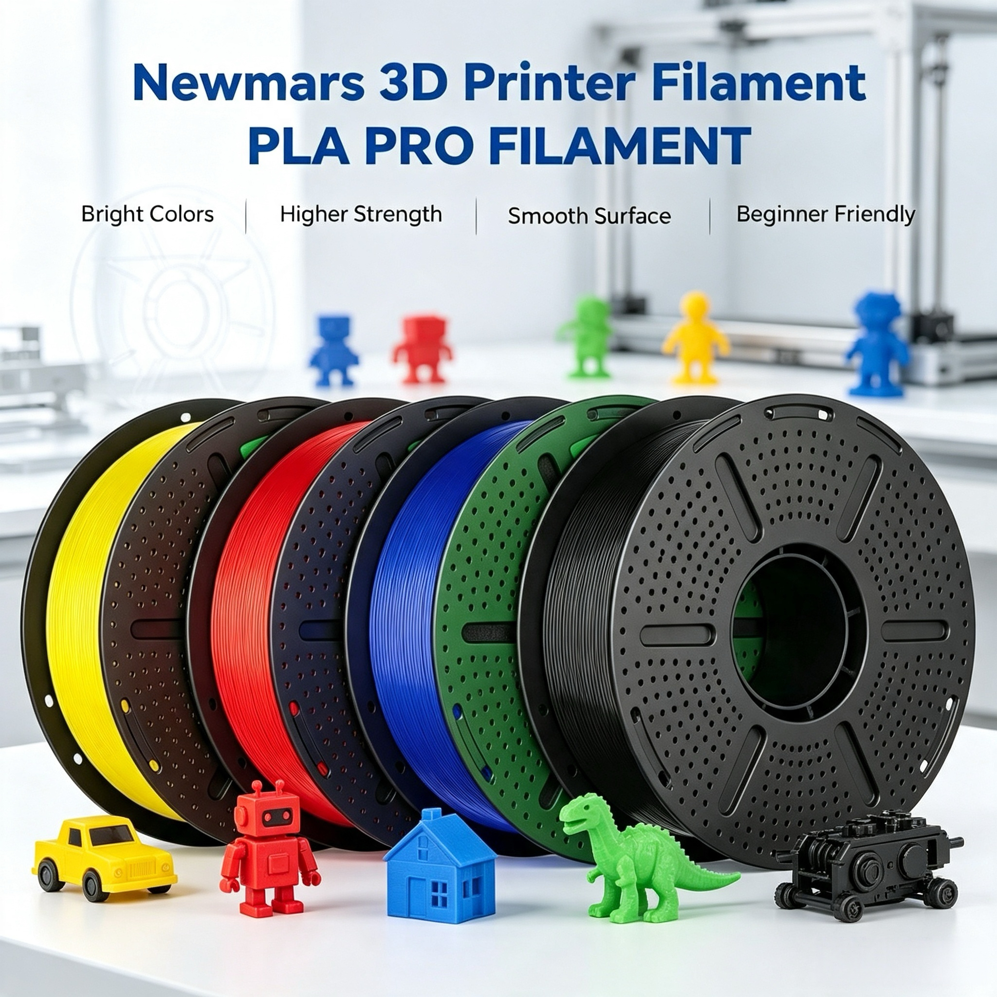 NORAY PLA+ PLA Pro 3D Printing Filament 1KG/Roll 1.75mm/2.85mm Flexible Low Warping PLA PLUS Filament for FDM Printers