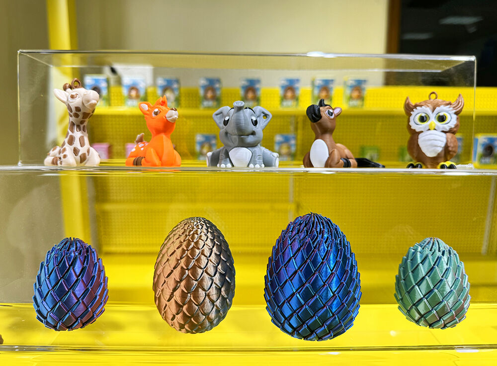 animais e ovos de dragão impressos em 3D | Brinquedos antistresse sensoriais giratórios